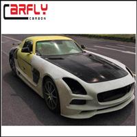 Carbon fiber hood for SLS Amg black series