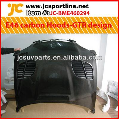 Car bonnet E46 carbon Hoods-GTR design for 02-05 BMW