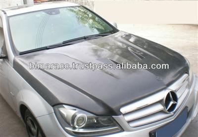 carbon hood Mercedes w204 look AMG 11-13