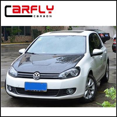 Carbon fiber car parts hood for Golf 6