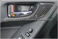 Carbon Fiber Door Handle Bowl Insert Accessories For S Ubaru Forester XV 2PCS/SET 13-15