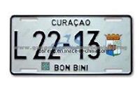 Aluminum License Plate Curacao (JS00130)