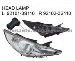 SONATA HEAD LAMP LIGHT 2011 AUTO PARTS OEM 92101-3S110