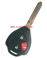 high quality 3BT Car key shell band red button for Toyota Camry RAV4 Yaris