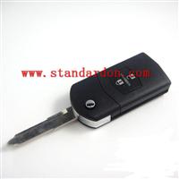 folding Remote Key Shell for MAZDA 2-button remote key 3 5 6 RX-8 MX-5 Key Case