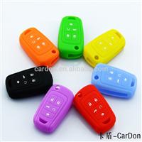 Silicone Cover Holder for BUICK Lacrosse Flip Remote Key Case 5 BTN 11 CLR BK