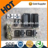 Sliding electronic lock for glass door