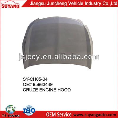 CHEVROLET CRUZE ENGINE HOOD BONNET