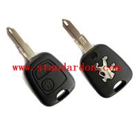 hot sales car key shell for peugeot key 206 transponder key case 2 button