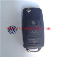 Flip Remote Key Case for VOLKSWAGEN VW Passat Golf Beetle GTI Rabbit 3 Button