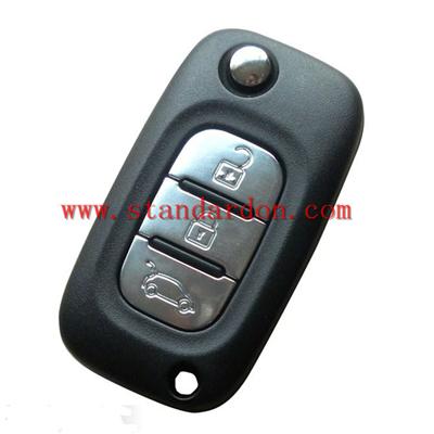 Flip Remote Key Case for RENAULT CLIO MEGANE KANGOO MODUS Replacement 3BT