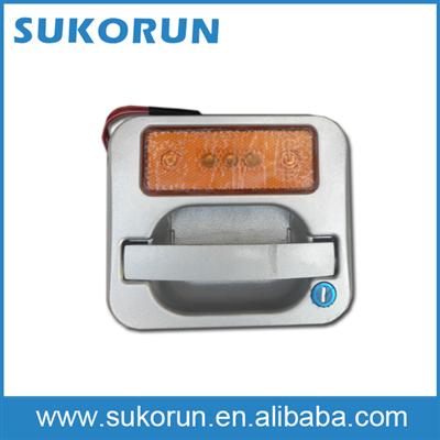 Bus side lock automatic bus lock with hook