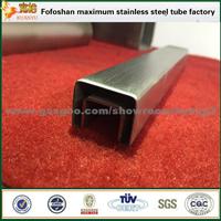 Handrail Used 304 Square Stainless Steel Tubing Grooved Tube Price