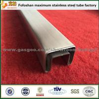 Decoration 316L Mirror Groove Tubes Stainless Steel Square Tubing