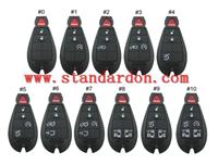 FOR CHRYSLER DODGE JEEP KEYLESS ENTRY REMOTE KEY FOB FOBIK SHELL CASE