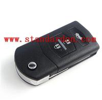 car remote key for mazda (M2) 3 button flip remote key 433 Mhz 4D63 chip high quality