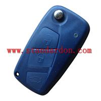 Folding Remote Key Case for FIAT Punto Ducato Stilo Panda Flip Black 3 BTN