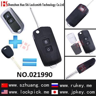 Hot sale/ high quality/ 2 button folding remote key casing /021990