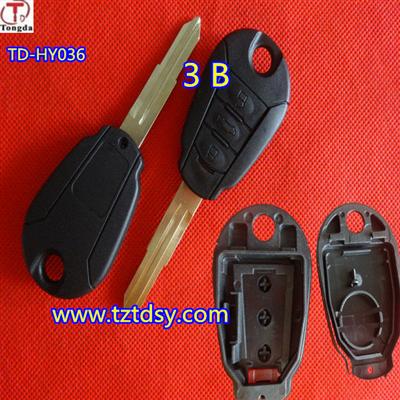 TD-HY036 3 buttons remote key shell . key balde for hyundai refine Ebay hot sale key .