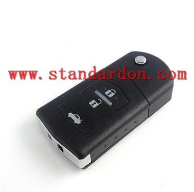 folding Remote Key Shell for MAZDA 2 3 5 6 RX-8 MX-5 Flip Remote Key Case 3 BTN