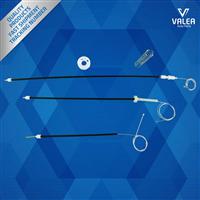 Window Regulator Kit Front; Left for PHAETON 2002-2014 (Cable+Whel)