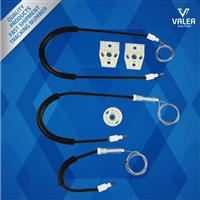 Window Regulator Kit Front; Right Door for V-W Passat B6 2005-2011(wheel+Cable+Plastic Clips)