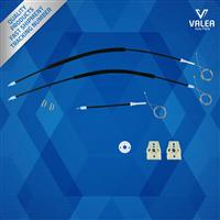 Window Regulator Kit Left for V-W Golf 5 coupe 2003-2010 (wheel+cable+Clip)