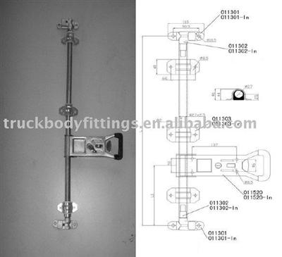 Truck door gears