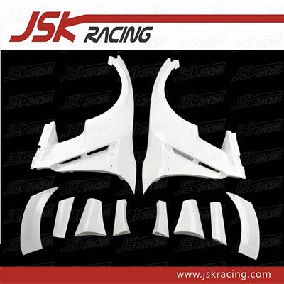 2008-2015 VA WALD STYLE GLASS FIBER FRONT FENDER WITH FIN FOR NISSAN R35 GTR FENDER (JSK2209174)