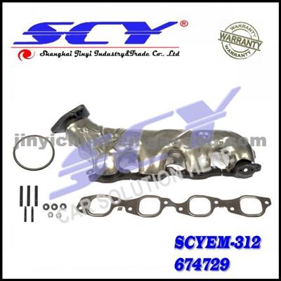 Exhaust Manifold & Gasket Kit Driver Side Left LH For Chevy GMC Truck 8.1L V8 12555621 12557287 674-729 674729