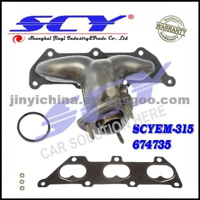 Exhaust Manifold Kit LH Left Driver Side For Cadillac CTS V6 3.2L 2.6L 03-04 24412093 674-735 674735