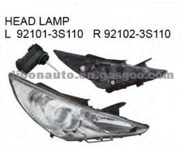 SONATA HEAD LAMP LIGHT 2011 AUTO PARTS OEM 92101-3S110