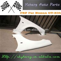 FOR 1999-2002 Skyline R34 GTR OEM Style Front Fender FRP