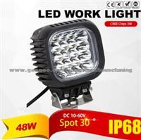 CREE 48W LED Work Light (Spot Beam, 4200lm, IP68 Waterproof)