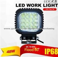 Flood 48W CREE LED Work Light (4200lm, IP68 Waterproof)