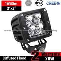 3X3 LED Cube Light (20W, Waterproof IP68)