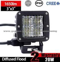 20W Pod LED Work Light (3inch, Diffused Flood, IP68 Waterproof)