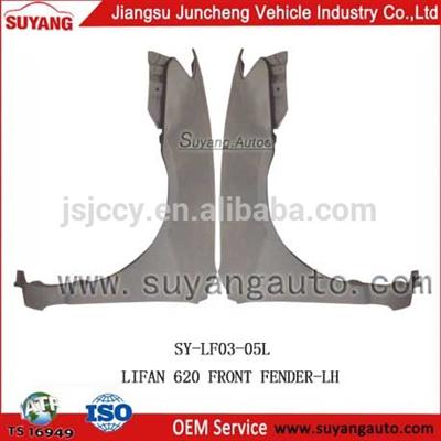 Hot sale JUNCHENG LIFAN 620 front fender importers of auto parts