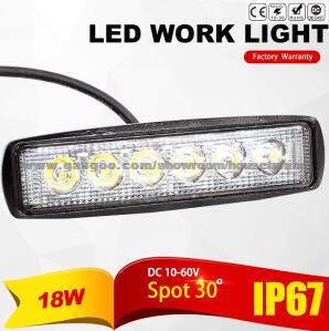 18W LED Work Light Waterproof (Warranty 1years)