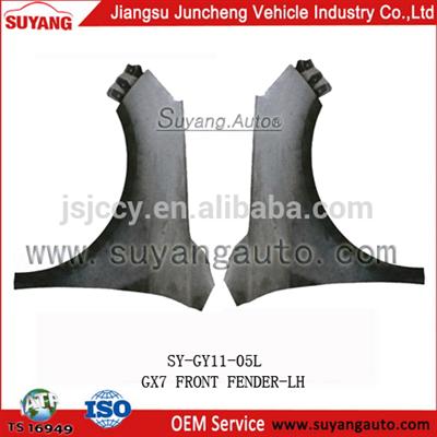 Front fender GEELY EX7 metal auto spare parts trading companies