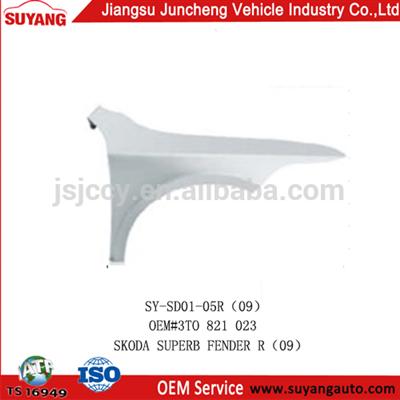 SKODA SUPERB metal spare parts front fender car parts in china