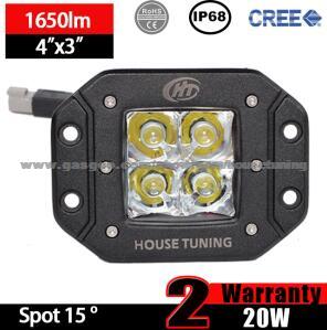 Flush Mount LED Light (3X3 Cube, 20W Flood, IP68 Waterproof)