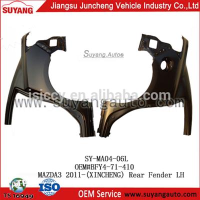 Metal SUYANG MAZDA 3 2011 rear fender prices mazda auto parts