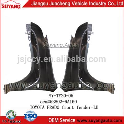 TOYOTA PRADO front fender metal car accessories market in china