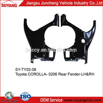 toyota corolla auto parts fender with ISO/TS-16949 Certification