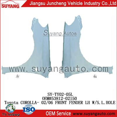 for Toyota Corolla(2002-2006) suyang auto front left fender auto spare parts