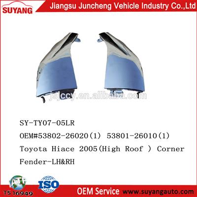 Steel Front Fender For 2005 Toyota Hiace Aftermarket Auto Body Parts