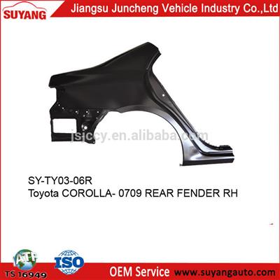 TOYOTA COROLLA 07-09 REAR FENDER CAR BROKEN LAPPET REPAIRING