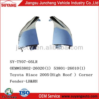 AUTO METAL REPLACED PARTS TOYOTA HIACE 2005- CORNER FENDER