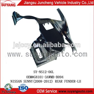 car spare parts factory rear fender